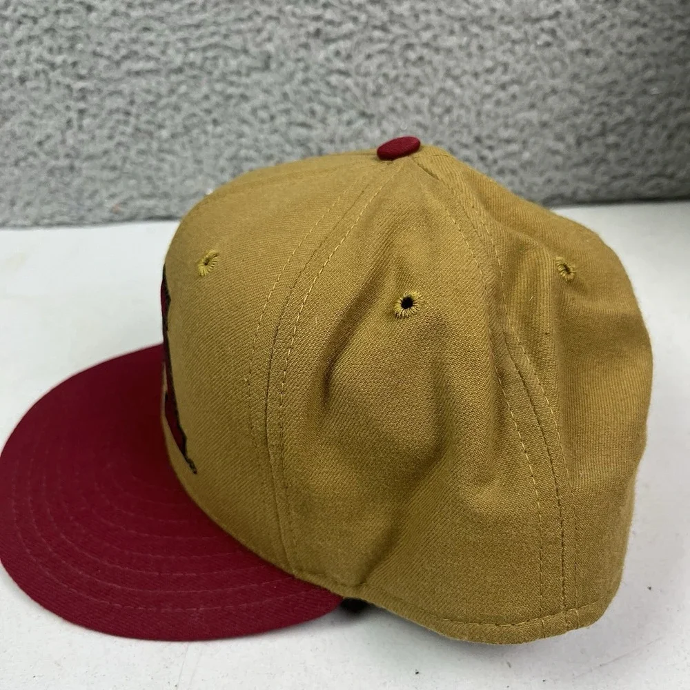 Vintage 90s Minnesota Gophers New Era Pro Model Hat Cap 100% Wool USA Made 7 1/8